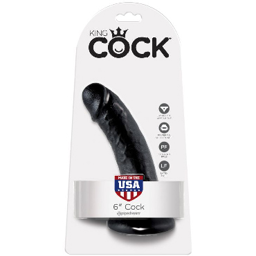 Pipedream King Cock 15 см, черный