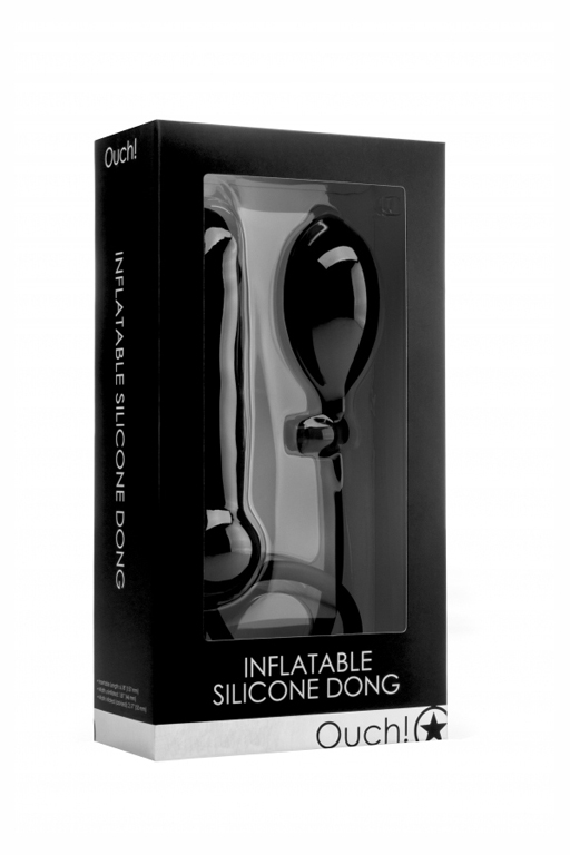 Фаллоимитатор с грушей Inflatable Silicone Dong