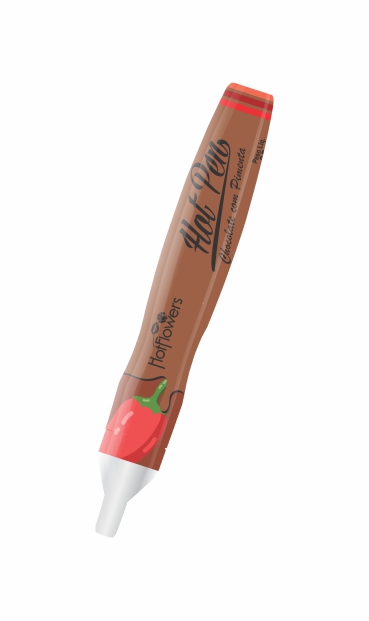 Вкусовая ручка для рисования на теле HOT PEN PIMENTA со вкусом шоколада и острого перца, 35 г