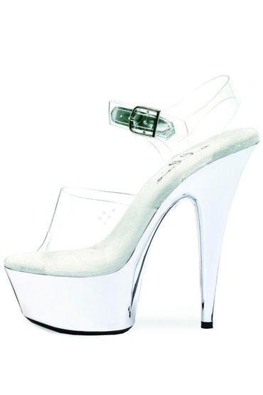 Ellie Shoes Chrome, прозрачный