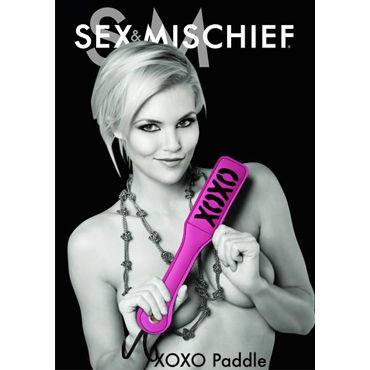Sex & Mischief Xoxo Paddle, розовый
