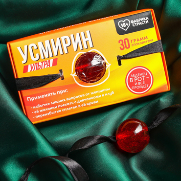 Фабрика страсти Леденец-кляп «Усмирин», 30 гр.