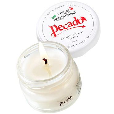 Pecado BDSM Массажная свеча Сoconut Cream, 30 гр