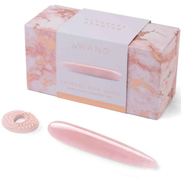 le WAND Crystal Slim Wand, розовый кварц