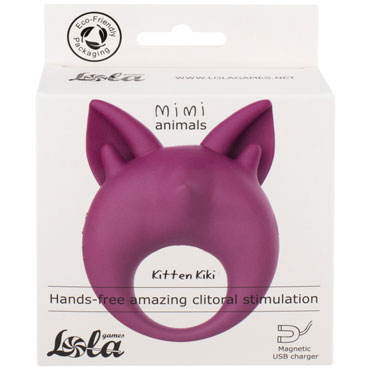 Lola Games MiMi Animals Kitten Kiki, фиолетовое