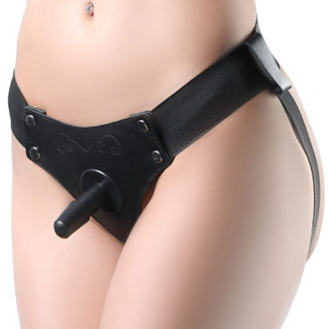 BDSM Арсенал Трусики для страпона Bella, черные