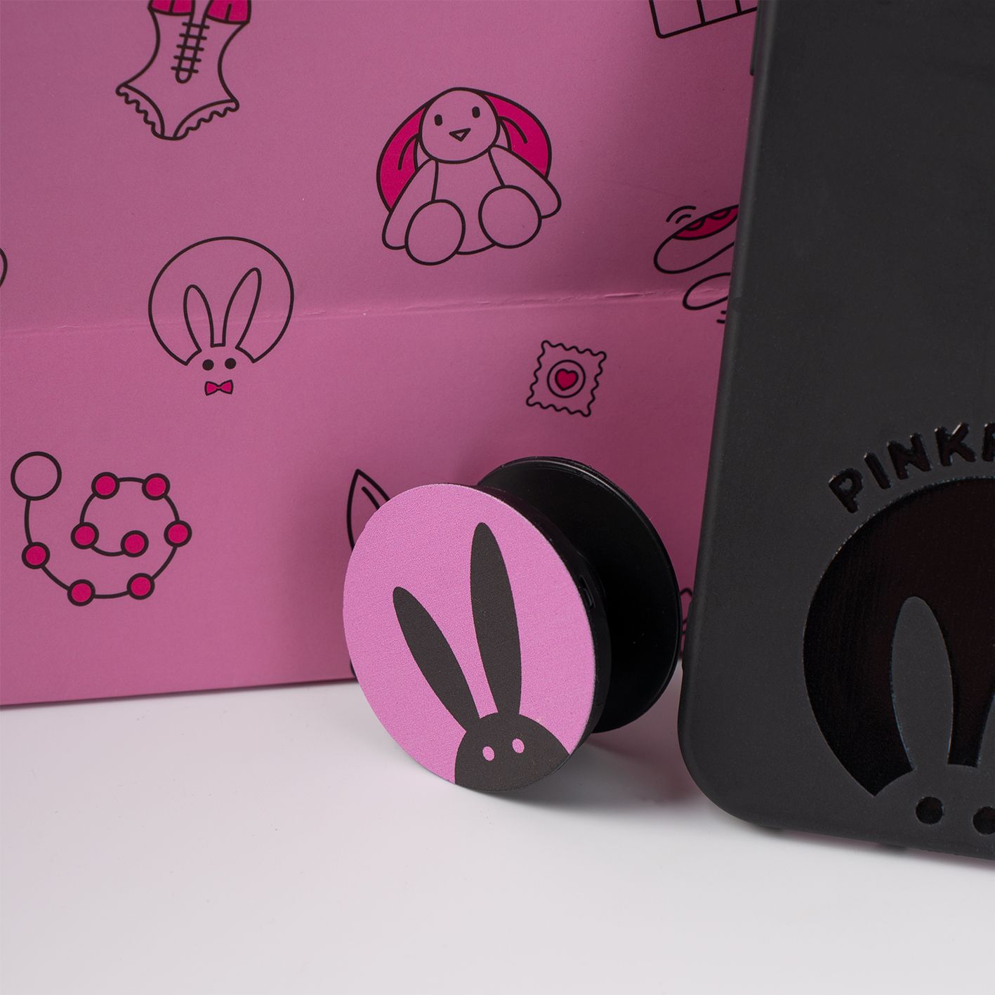 Попсокет PinkRabbit с логотипом РК