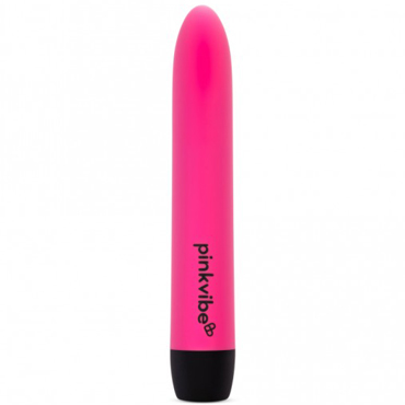 Pink Vibe Вибромассажер классической формы 6,5", розовый