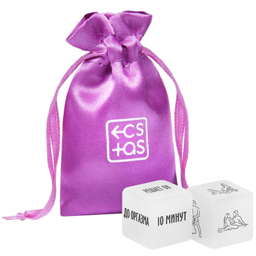 Кубики для пар «50 оттенков страсти» (позы, время), 2 неоновых кубика, 18+