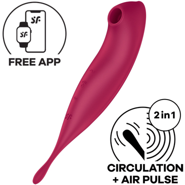 Satisfyer Twirling Pro Connect App, красный