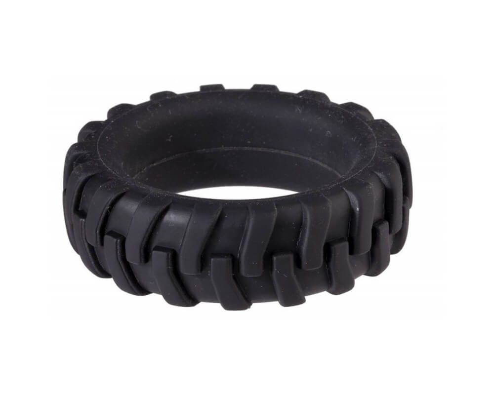 Эрекционное кольцо Menzstuff Penis Tire, 4,2 см, черное