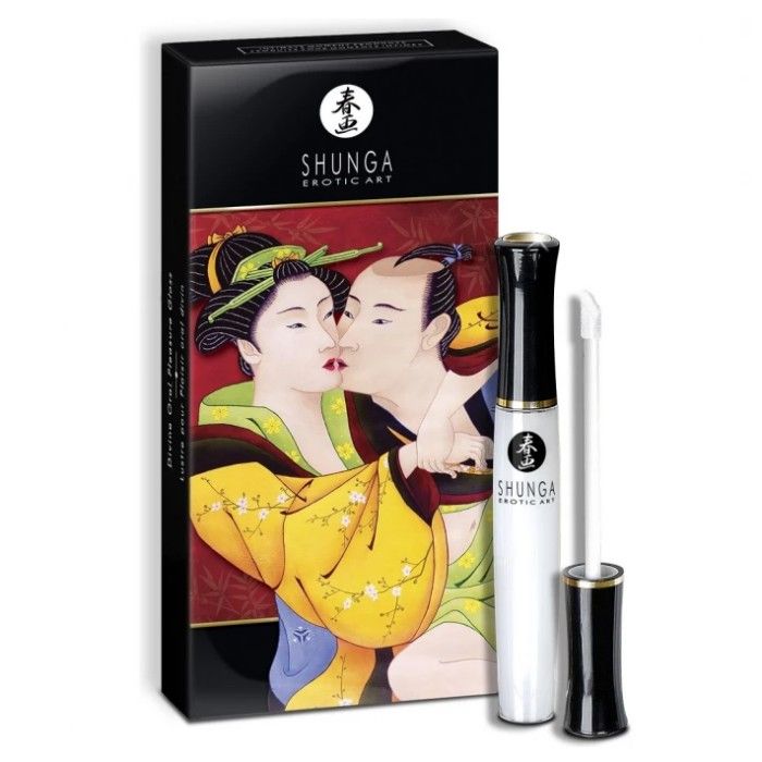 Блеск для губ Shunga Divine Oral Pleasure "Клубника и шампанское", 10 мл