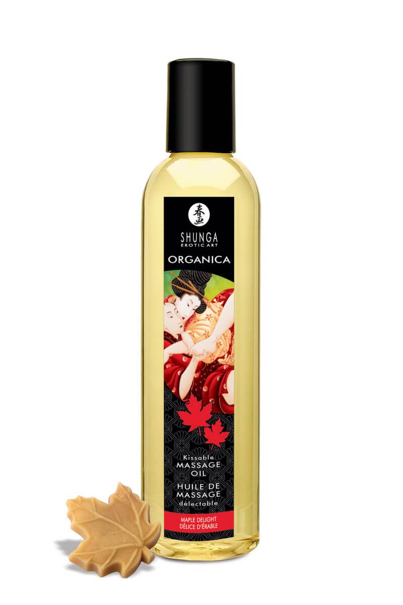Массажное масло Shunga Organica Maple Delight, с ароматом кленового сиропа, 100 мл