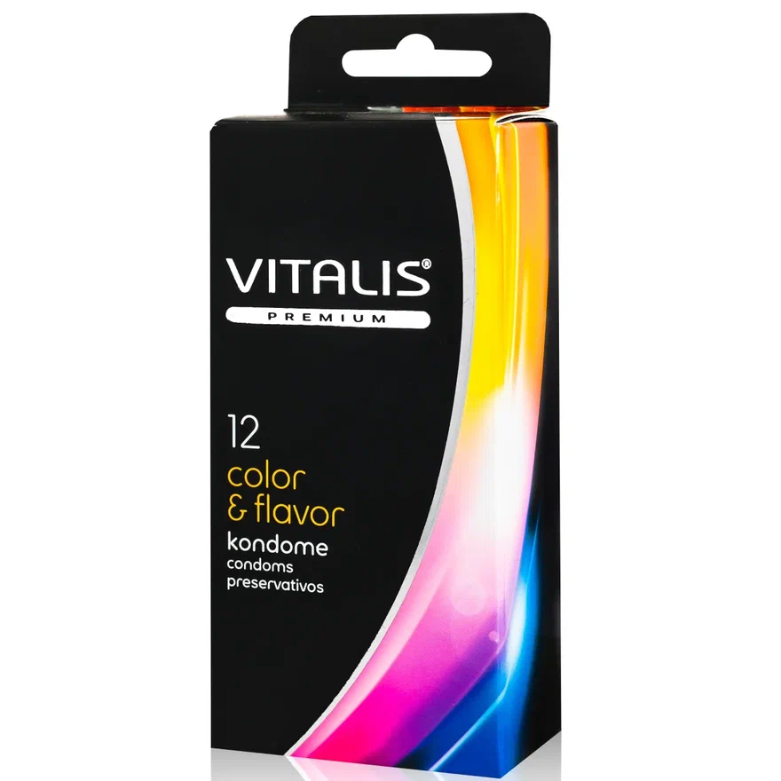 Презервативы VITALIS Color & Flavor, 12 шт