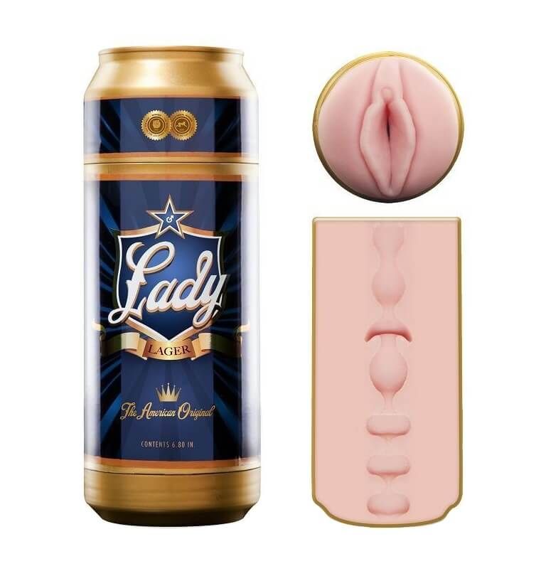 Мастурбатор Fleshlight Sex In A Can Lady Lager, телесный