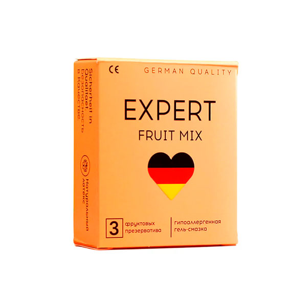 Презервативы EXPERT FRUIT MIX №3, фруктовые