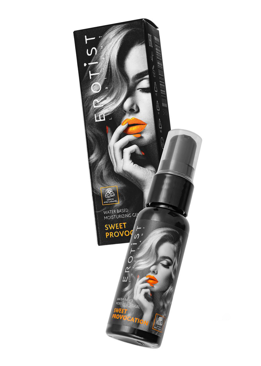 Съедобный гель Erotist SWEET PROVOCATION: LEMON AND CARAMEL ( со вкусом ЛИМОНА И КАРАМЕЛИ), 30мл