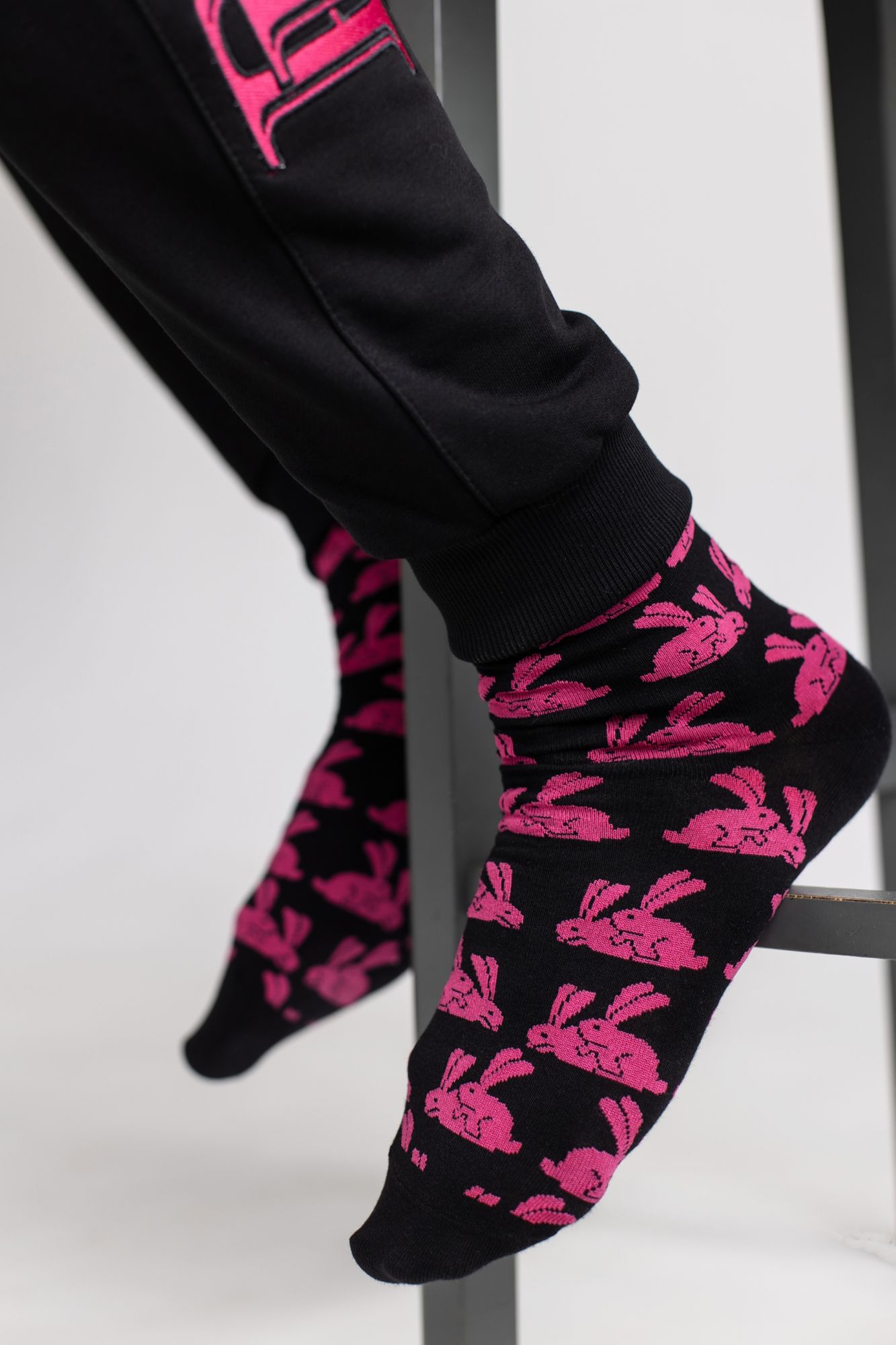 Носки PINK RABBIT мужские (черные, 27-29)