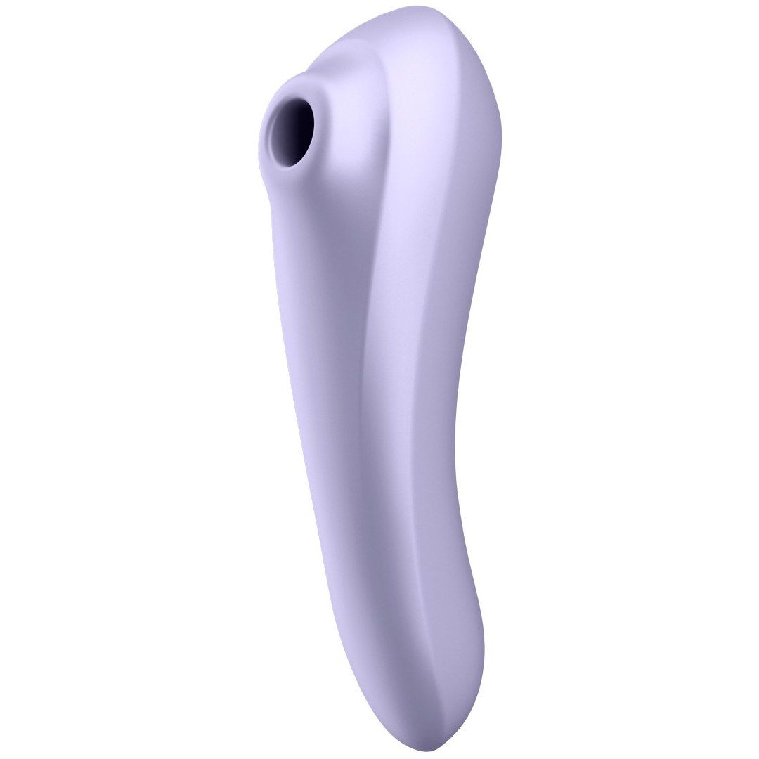 Вакуумно-волновой бесконтактный стимулятор клитора Satisfyer Dual Pleasure, лиловый