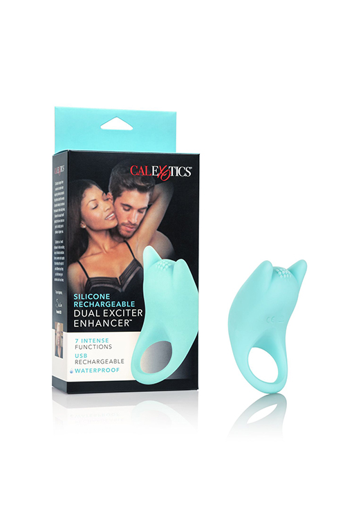 Перезаряжаемое эрекционное кольцо Silicone Rechargeable Dual Exciter Enhancer