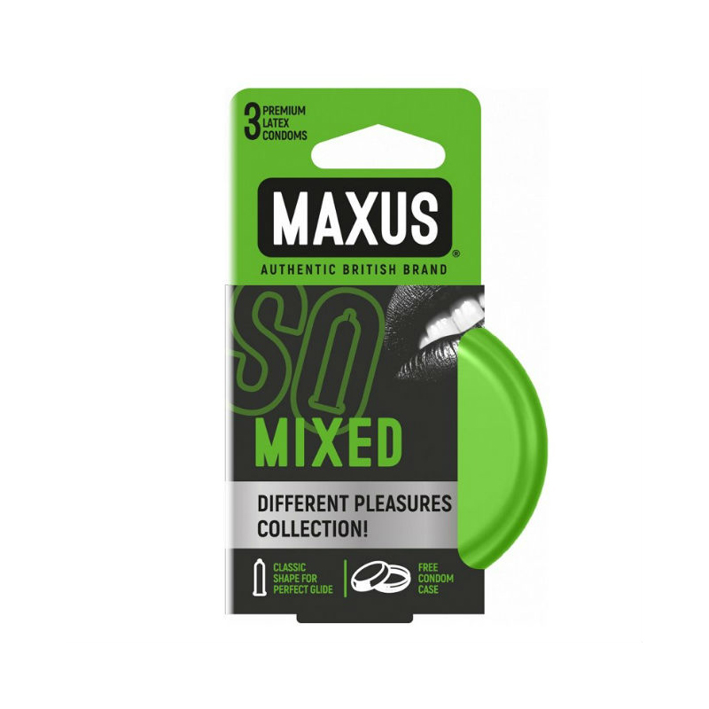 Презервативы микс maxus mixed, 3 шт