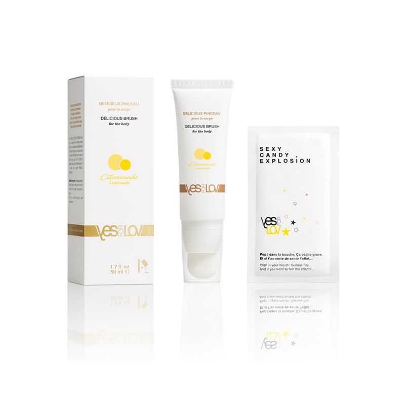 Лубрикант съедобный YES-for-LOV Delicious Brush, лимонад, 50 мл