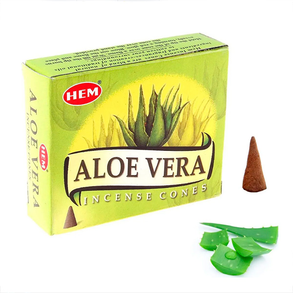 Алое (Aloe Vera), благовония HEM, 10 конусов