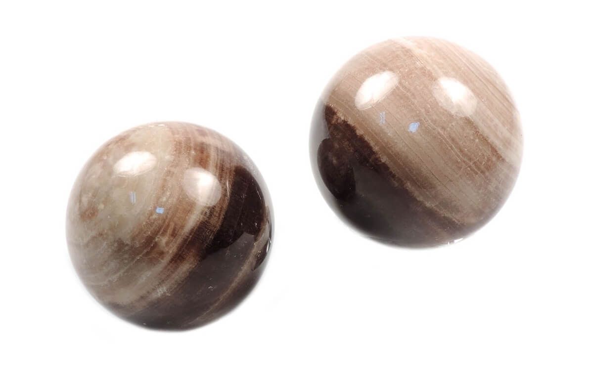 Вагинальные шарики Sitabella Massage Balls Onyx, из оникса