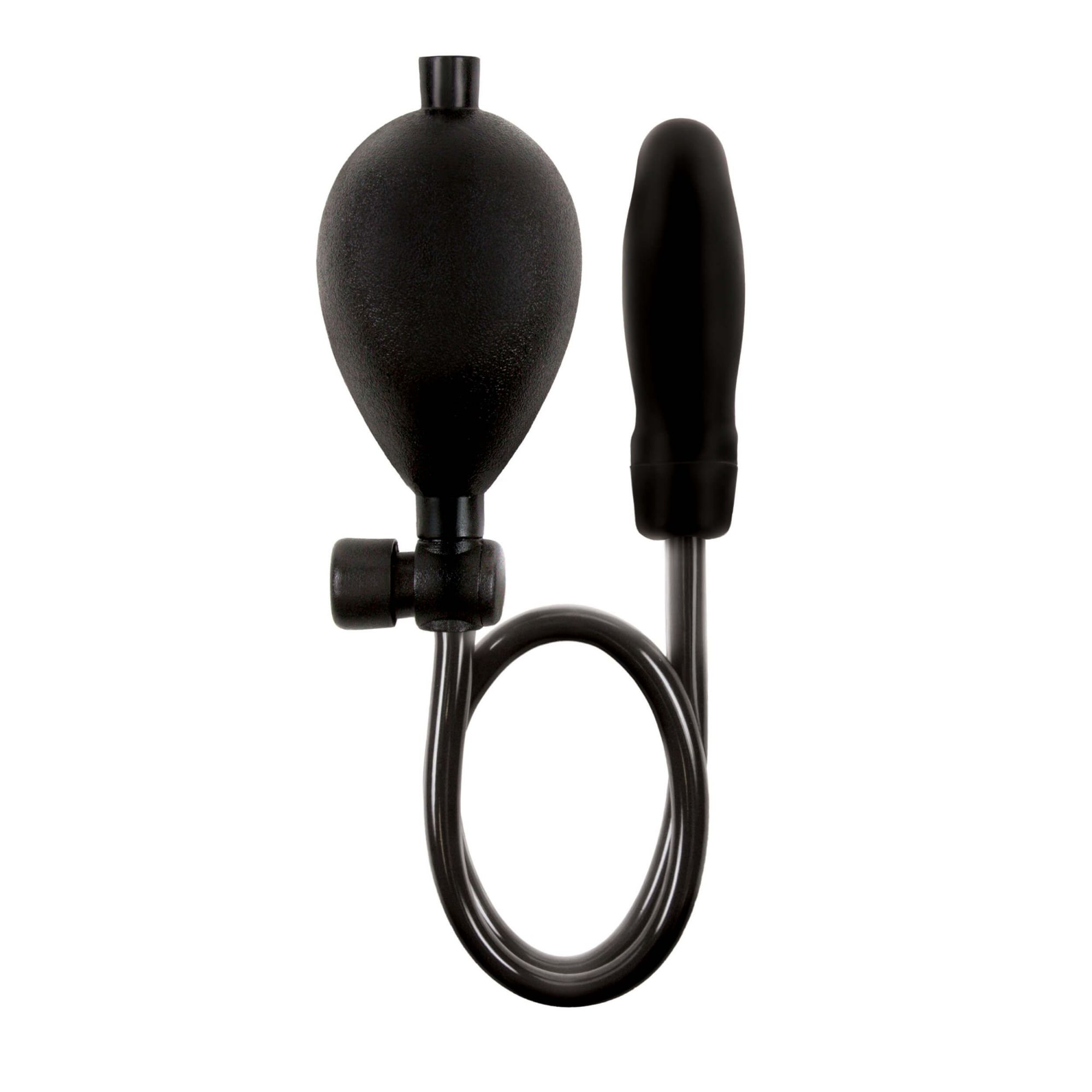 Анальная пробка с грушей NS Novelties Renegade Inflatable Anal Plug, чёрная