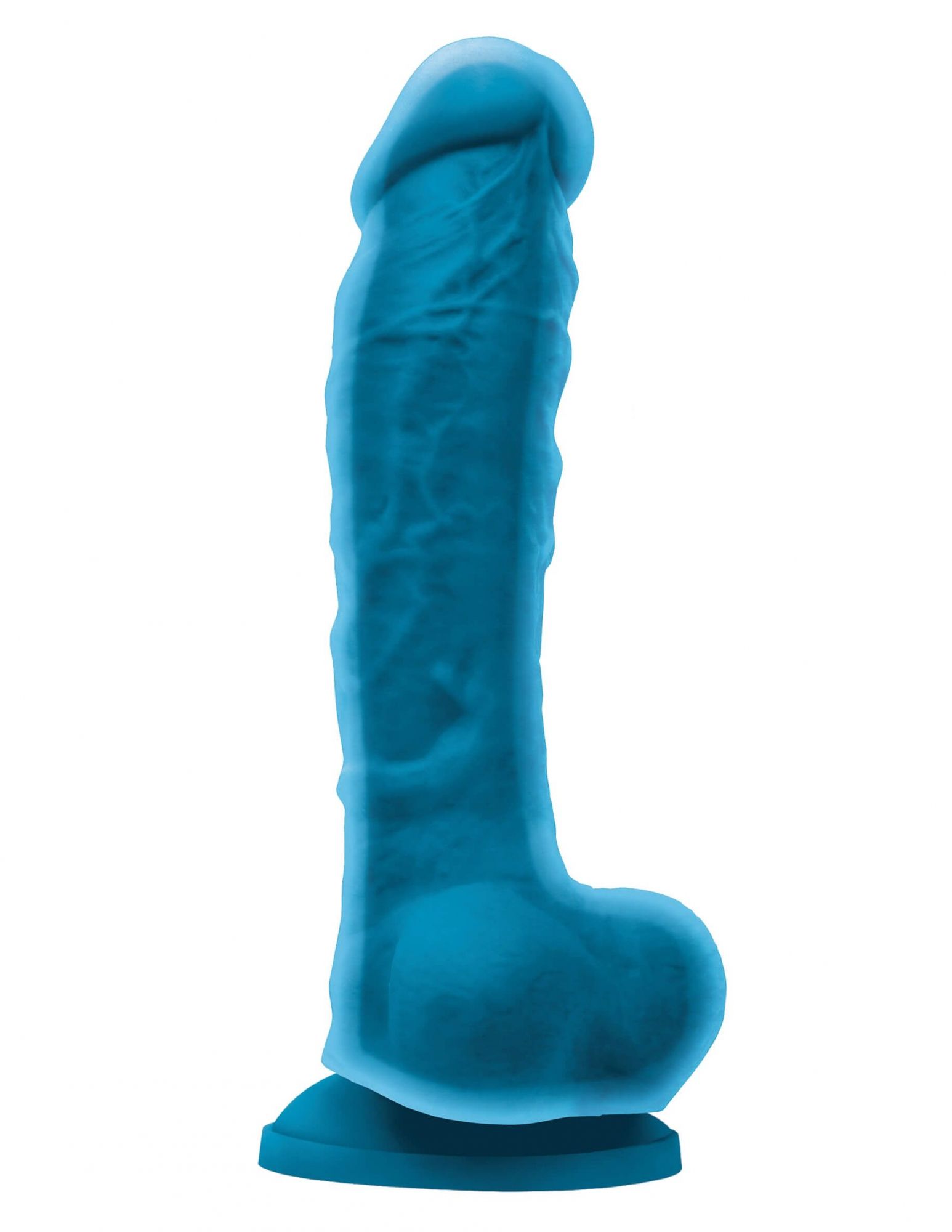 Фаллоимитатор NS Novelties Colours Dual Density 8 inch, голубой