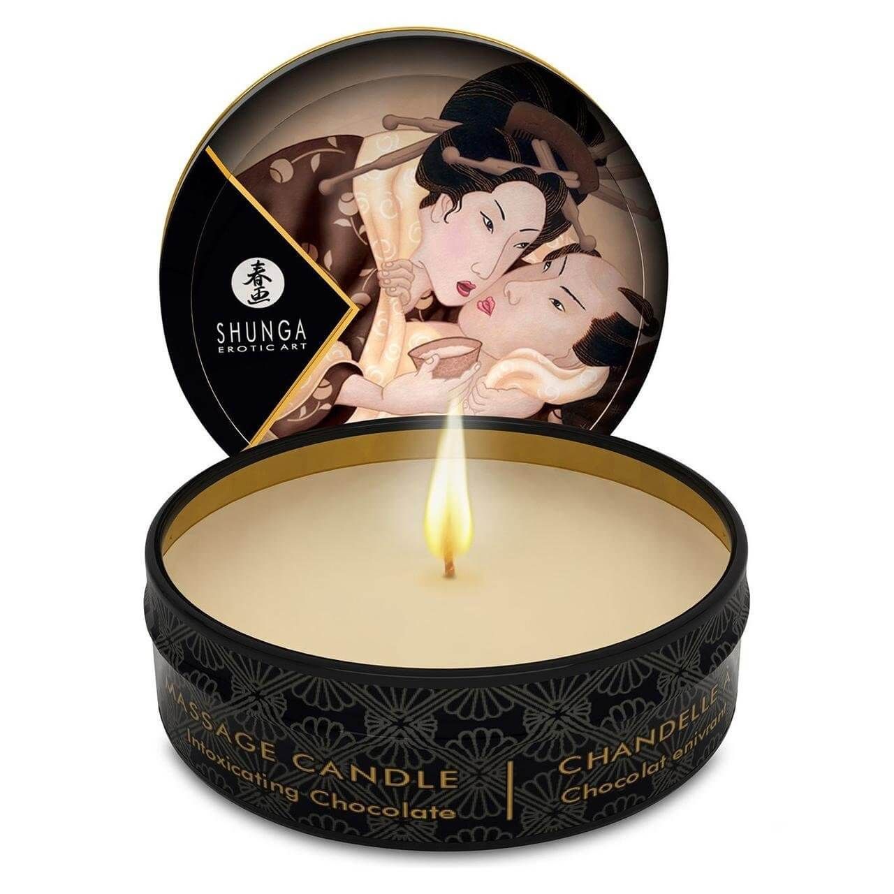 Массажная свеча Shunga Mini Massage Candle Intoxicating Chocolate, 30 мл