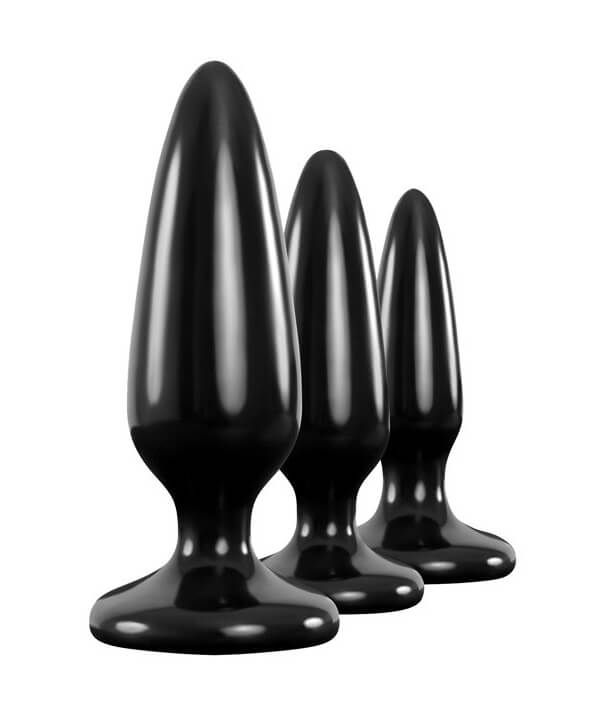 Набор анальных пробок NS Novelties Renegade Pleasure Plugs, черный