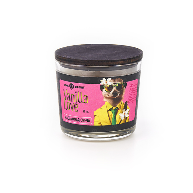 Массажная свеча PinkRabbit Vanilla love, 70 мл
