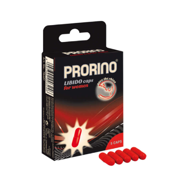 Пищевая добавка к пище Ero Black Line PRORINO Libido Caps, для женщин, 5 капсул