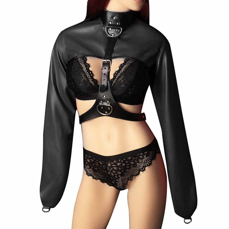Бондажный комплект Lapin Rose Sexy bondage jacket, черный