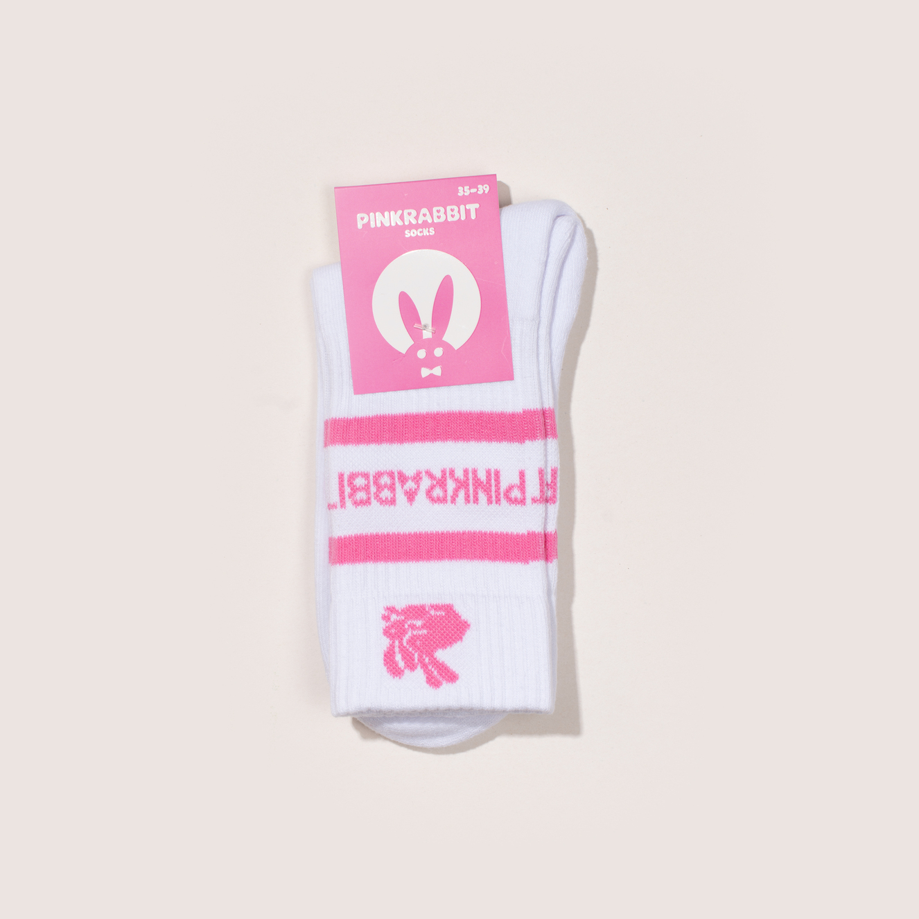 Носки PINK RABBIT зимние женские (белые, 23-25)