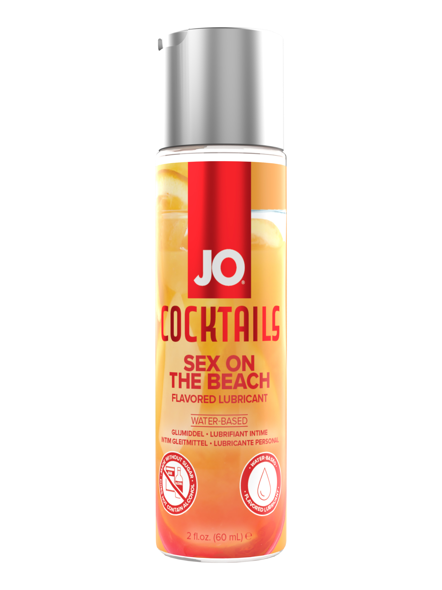 Вкусовой персональный гель JO Cocktails - SEX ON THE BEACH - 60 мл.