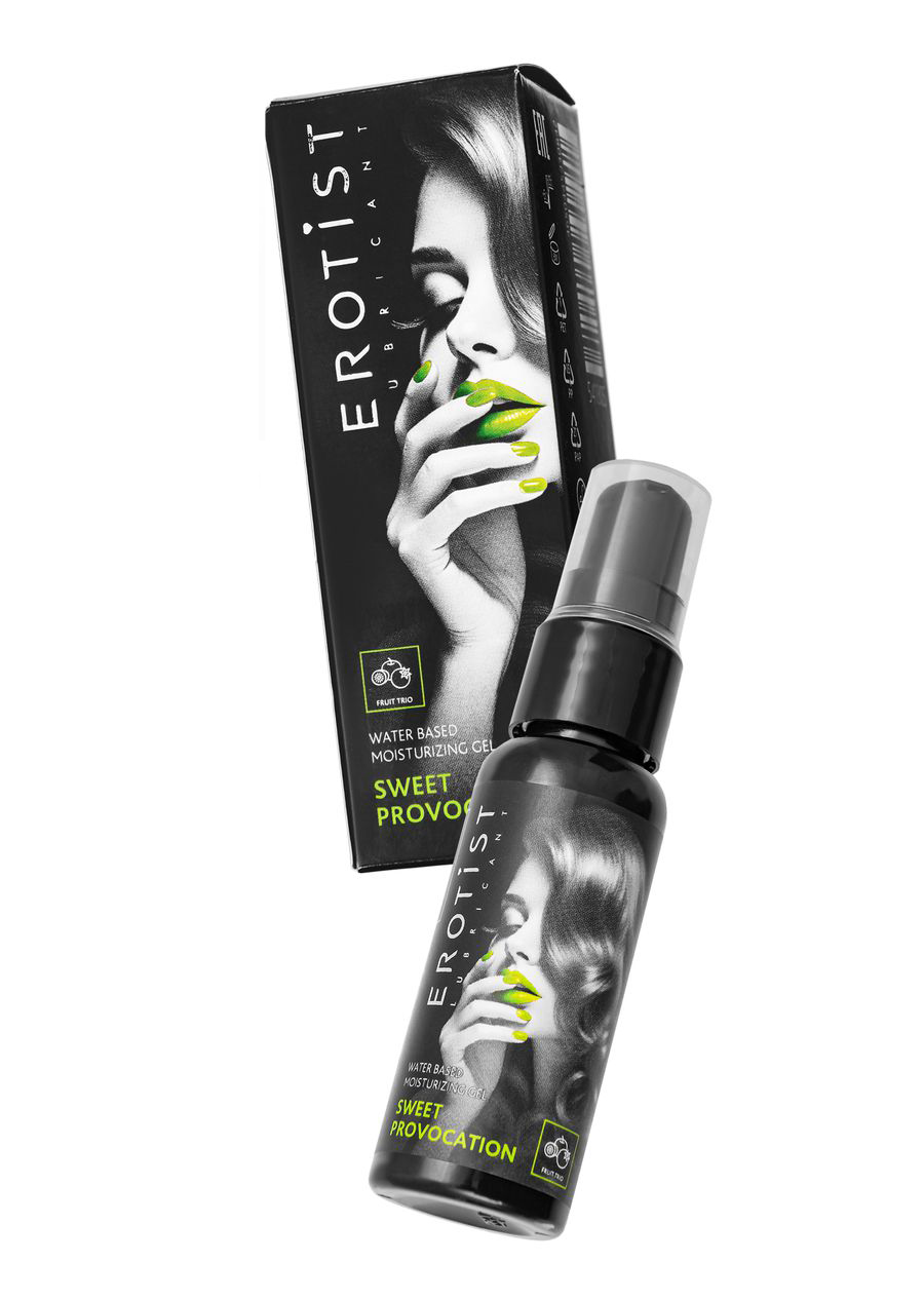 Съедобный гель Erotist SWEET PROVOCATION: FRUIT TRIO (со вкусом КИВИ, ГРАНАТА И ЯБЛОКА), 30мл