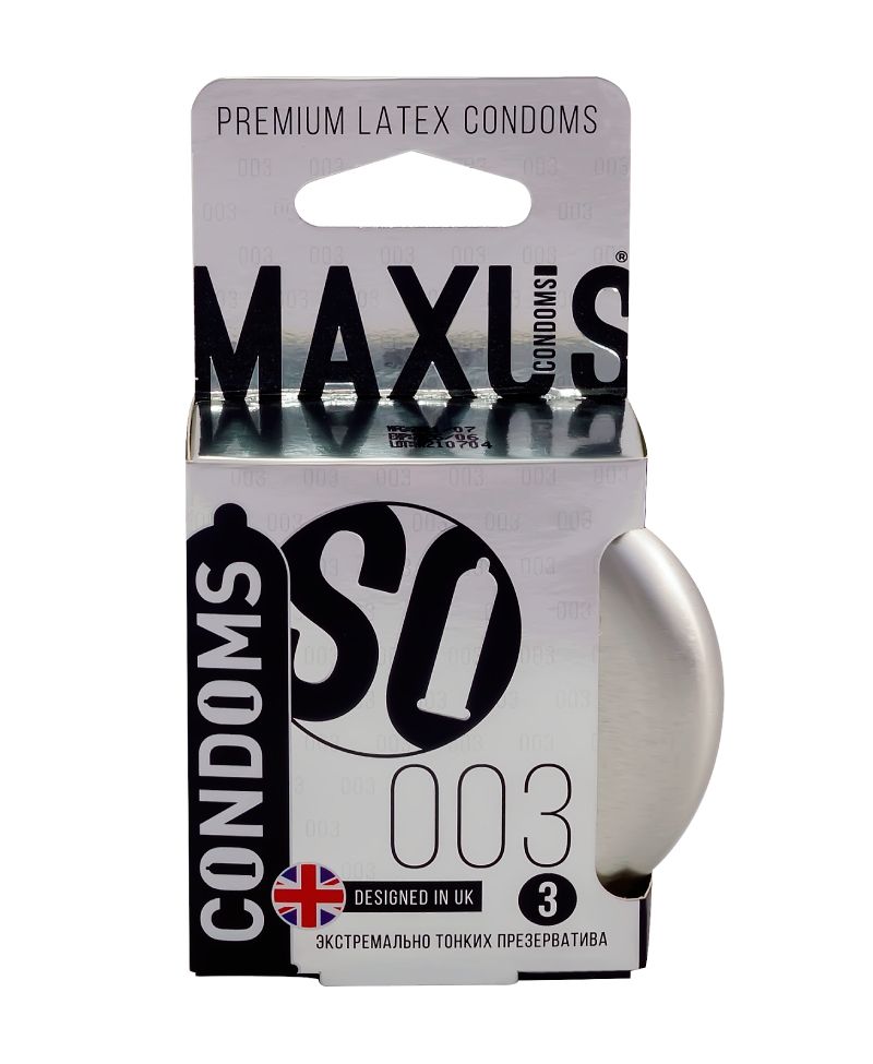 Презервативы MAXUS 003 Экстремально тонкие, 3 шт