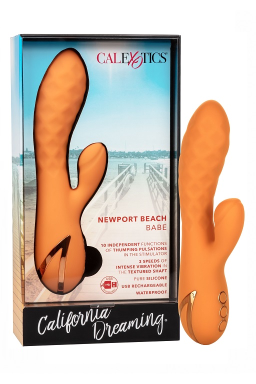 Вибромассажер кролик Newport Beach Babe с функцией «пульсирующее воздействие»