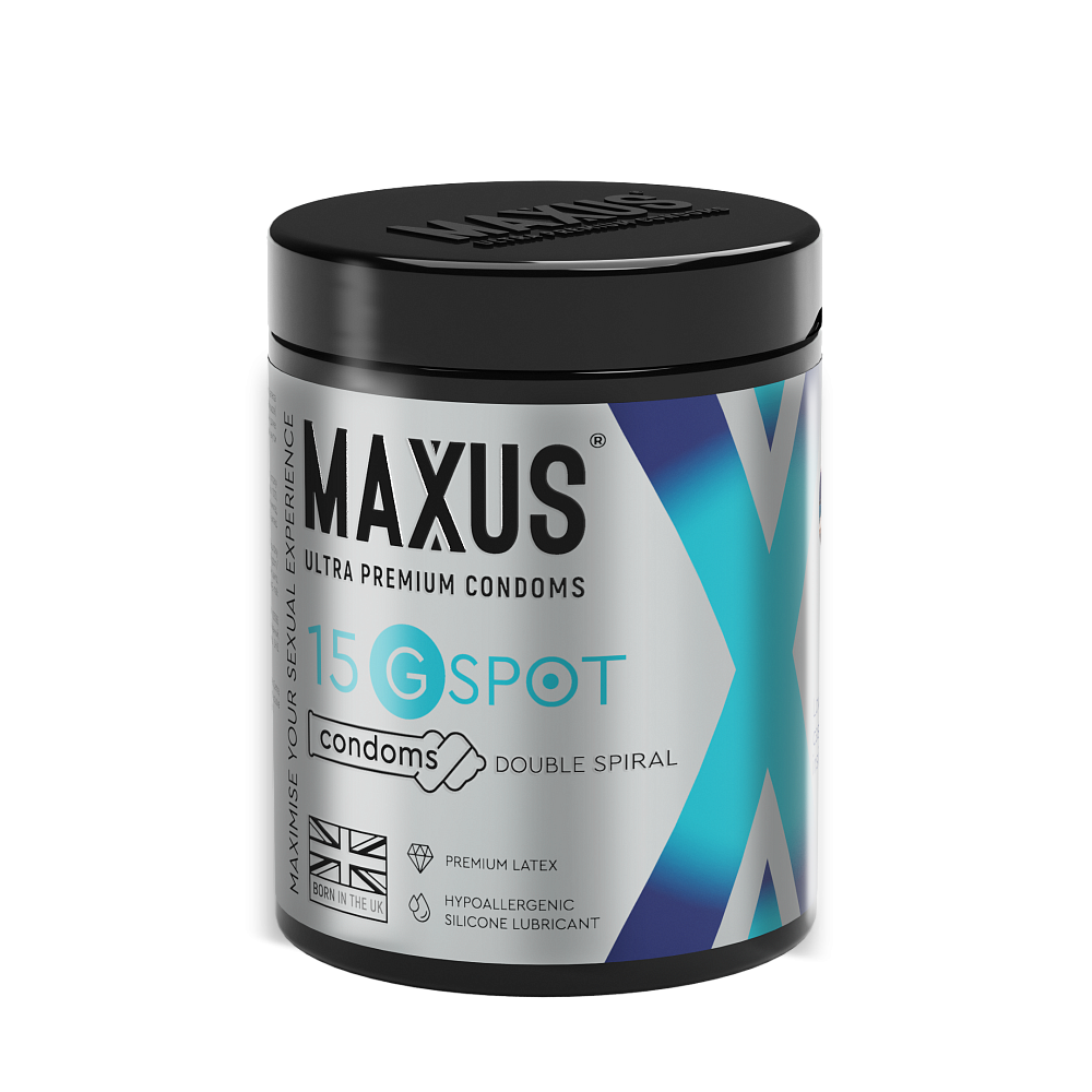 Презервативы MAXUS G Spot гладкие, двойная спираль, 15 шт