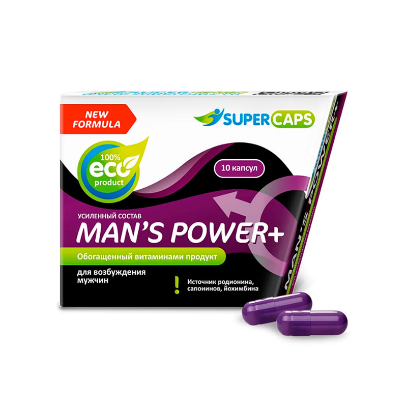 Средство возбуждающее Man's Power Plus, 10 капсул