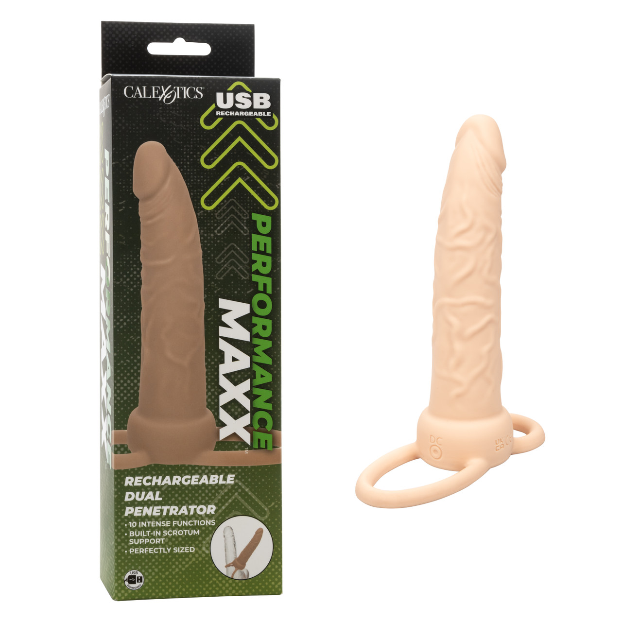 Перезаряжаемая вибронасадка для двойного проникновения Performance Maxx Rechargeable Dual Penetrator