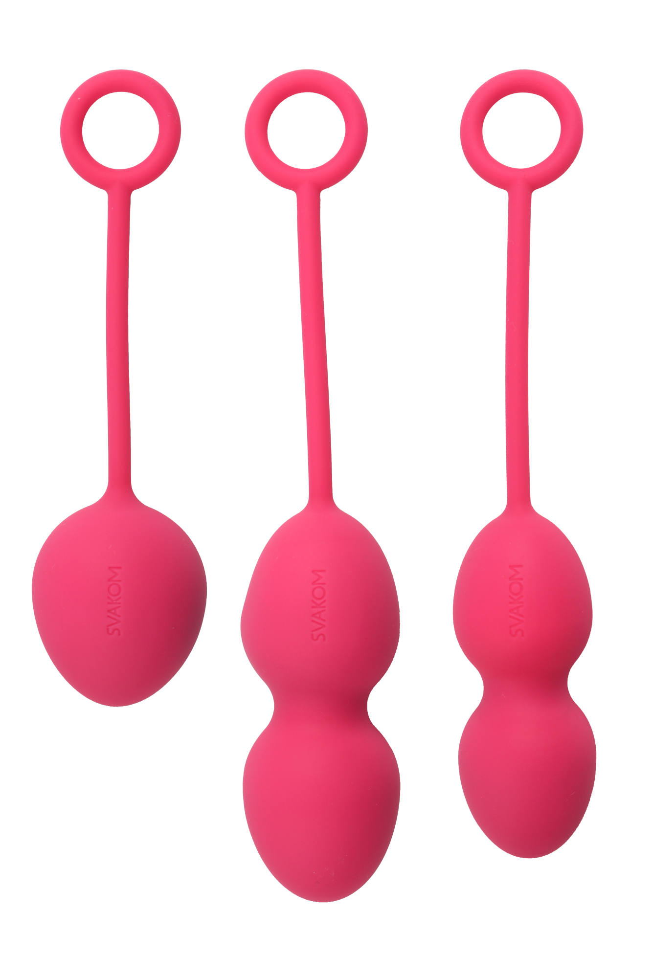 Вагинальные шарики Nova Plum Red со смещенным центром тяжести
