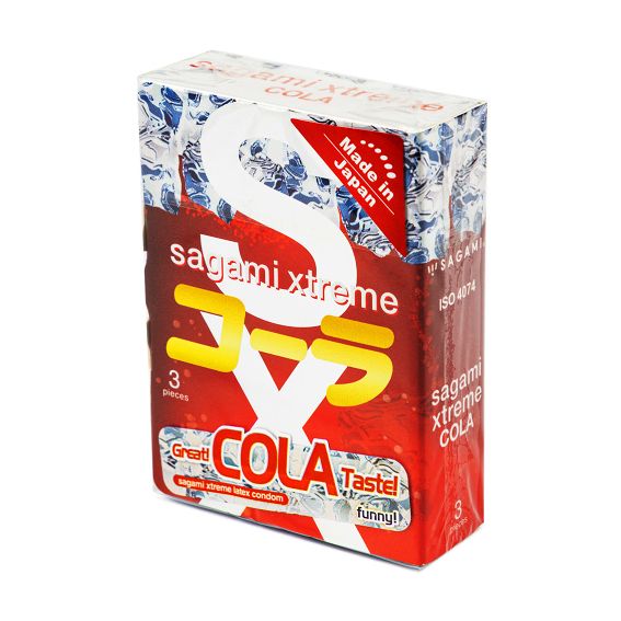 Презервативы Sagami Xtreme 0,04 Cola, латекс, 3 шт
