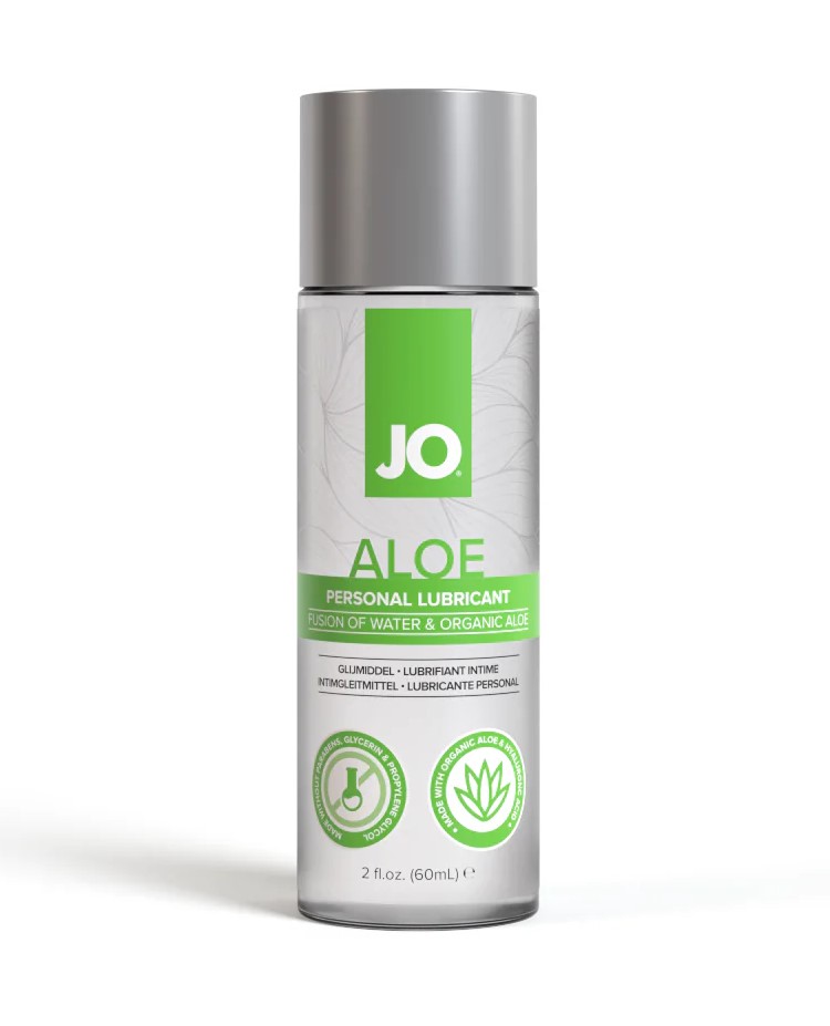 Гель на водной основе с настоем органического алоэ и гиалуроновой кислоты/ JO ALOE - 60 мл.
