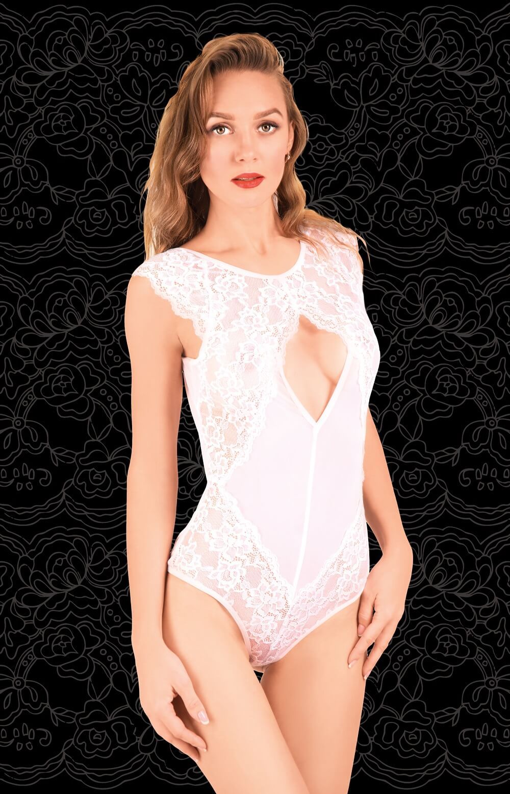 Боди Flirton 2661, белое