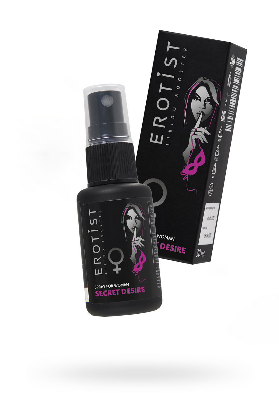 Возбуждающий спрей Erotist SECRET DESIRE, для женщин, 30мл