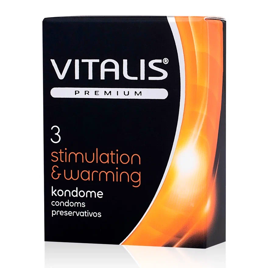 Презервативы VITALIS Stimulation and Warming effect, 3 шт