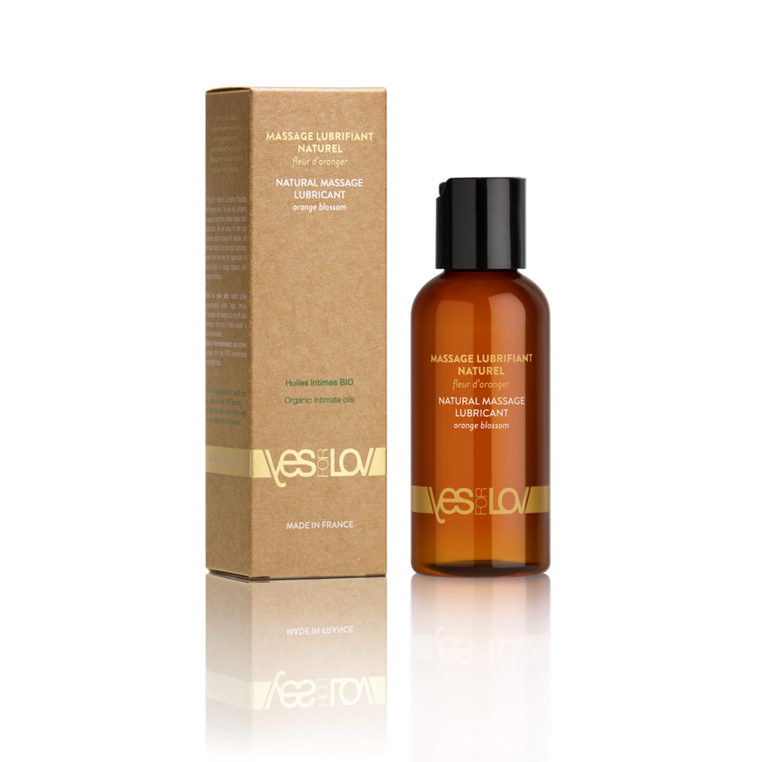 Массажная смазка Yesforlov Natural Lubricant Orange Blossom с органическими маслами, 100 мл